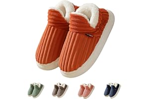 AaYka Chaussons Femme Hiver, Chausson Chaud Femme, Antidérapantes et Confortables en Peluche forme de pantoufles d'hiver et pelucheuses pour la maison
