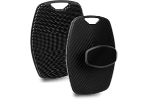 KALIONE Silikonowa peeling do ciała, miękka myjka prysznicowa do głębokiego czyszczenia, akcesoria łazienkowe, płaska szczotka z haczykami