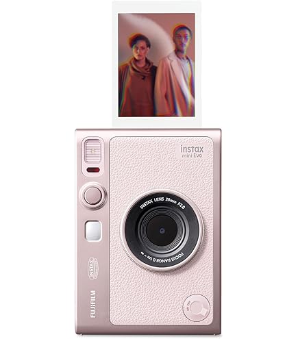 Fujifilm Instax Mini 8+ (Strawberry) Instant Film Camera + Self