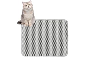 CYBGQP 1 Stück Katzenklo Matte Katzenklo, Katzenklo Matte, Katzentoiletten & Zubehör, Katzenteppich, Cat Litter Mat, Katzentoilette Matte, Katzenklo Vorleger, Unterlage Katzenklo für Die Katzenklo Matte Grau