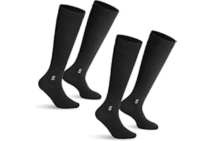 GlasFlength GF-kompressionsstrümpfe-1 Bas de Compression, Noir, Taille Unique Unisexe