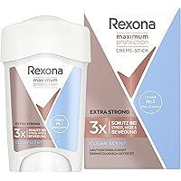 Rexona Maximum Protection Women’s Travel Deodorant Cream, Clean Scent, 45 ml