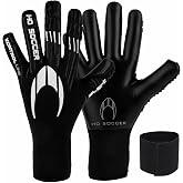 HO Soccer KONTROL Alert Blackout Goalkeeper Gloves, Unisex Adult.