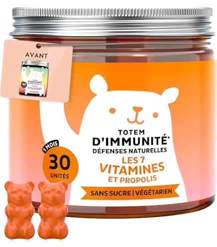 Gummies (Oursons) Multivitaminés 3000 Mg Pour Enfants - Soutien Immunitaire - 30/60/100 Unités