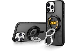 SYNCWIRE Handy Ring Halterung Magnetisch für MagSafe - 360° Drehbarer Magnetischer Ringhalter für Handy Fingerhalter für iPhone 17 16 15 14 13 12 Pro Max Kompatibel mit MagSafe Zubehör – Schwarz