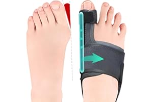 Riceel Correcteur Hallux Valgus, 2 Pcs Réutilisable Séparateur d'Orteil Antidérapant pour Soulager l'Hallux Valgus Correcteur de Oignon pour Femmes et Hommes