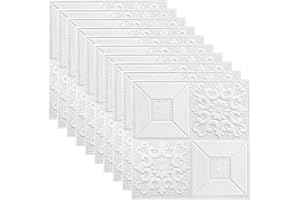 ZYNCUE 10 paneles de pared 3D, 35 x 35 cm, autoadhesivos, azulejos de piedra, ladrillo, adhesivos de pared, paneles de espuma suave