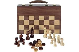 Aquamarine Games – Scacchi, Dama e Backgammon in Valigetta (Compudid FD100616)