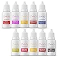 BAKE KING Combo of 10 Vanilla, Paan, Mango, Butterscotch, Blueberry, Pineapple, Rose Milk, Banana, Red Velvet and Dark Chocolate Flavour Essence 30 ML Each Making Cakes, Cookies and Ice Creams Liquid Food (Pack of 10)