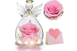 TECHSHARE Muttertagsgeschenk, die Ewige Rose ist EIN Tolles Geschenk für Mama, Frauen zum Muttertag, Weihnachten, Thanksgiving, Valentinstag, Geburtstag(Rosa)