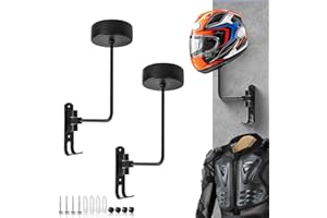 motofans supporti per casco di alta qualità – Montaggio a parete in alluminio – Ideale per caschi e accessori