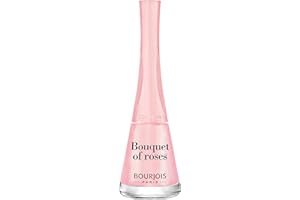 BOURJOIS - Vernis À Ongles 1 Seconde 13 Bouquet Of Roses - Séchage Rapide En 50 Secondes - Pinceau Panoramique Anti Débordement - Application Facile - Couleur Intense - 9 ml