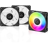 ARCTIC P12 Pro A-RGB (Siyah) - G&uuml;&ccedil;l&uuml; Premium Fan, Y-Kablo Ayırıcılı 120 mm PWM Fan, 600-3000 RPM, 0 RPM <% 5 PWM, 5V Dijital 