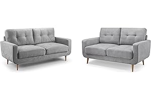 Honeypot - Sofa - Aurora - Grey Fabric - Corner - 3 Seater - 2 Seater (3 + 2 Seater)