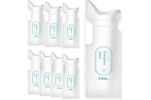 Adhafera Disposable Urine Bags with One Absorbent Cotton Sheet, 700ml Urinal Bags for Camping Travel Emergency and Traffic Jam, Pee Bags Gel for Man Women Children Patient and Pregnant