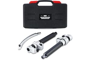 Orion Motor Tech Spring Compressor, 28cm Coil Spring Compressor Tool Set of 2 with Extendable Bracket, Heavy Duty Strut Spring Compressor Automotive Suspension Tool with 1000kg Capacity for Car Truck