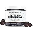 Alpha Blue with V-Flow Gummies, Bloodflow Boosting Formula, 60 Gummies, All Natural, No Headaches, Vegan, Gluten Free