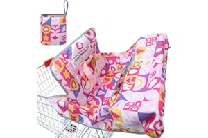 YOOXARMOR 2in1 Einkaufswagenschutz und Hochstuhlabdeckung für Babys & Kleinkinder,Weich und Bequem Tragbar Maschinenwaschbar Sitzabdeckung für Jungen & Mädchen Geeignet für den Sommer