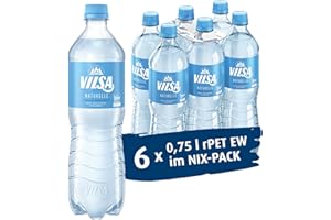 ‎VILSA VILSA Mineralwasser Naturelle, 6 x 0,75 l PET