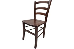 Totò Piccinni Ordine Minimo 2pz, Sedia paesana Venezia in Legno di faggio, ALTISSIMA QUALITA', Robusta, già montata (Noce, Seduta Massello)
