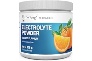 DR. BERG NUTRITIONALS Dr. Berg Zero Sugar Hydration Keto Electrolyte Powder - Enhanced w/ 1000 mg of Potassium & Real Pink Himalayan Salt (NOT Table Salt) - Orange Flavor Hydration Drink Supplement - 50 Servings