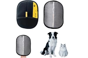 VAUKI 2 Stück Fellmagnet Handschuhe für Katzen & Hunde Neu - Elektrostatische Fellpflege Handschuh mit Massage-Noppen, Hypoallergen & Wiederverwendbar (Verbesserte, verdickte Version)-NEU
