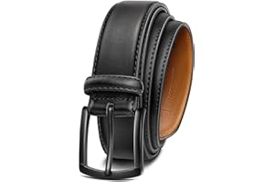 KEMISANT Ledergürtel Herren, Gürtel Herren Leder 35mm für Business und formelle Anlässe,Anzuggürtel Begleiter zu Männer Businessschuhe