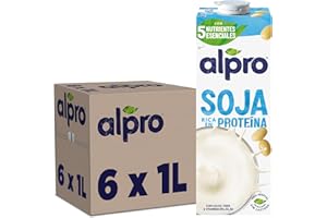 Alpro Bebida Vegetal de Soja - Pack de 6 x 1L