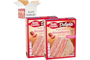 ELUTO Super Moist Strawberry Cake Mix 376g (Pack of 2)