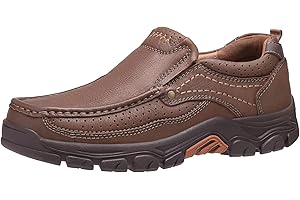 OutPro Herren loafersMokassins aus echtem Leder für Komfort Geeignet für Reisen, Autofahren und im Freien