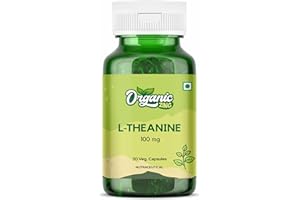 ORGANIC ZING L-Theanine 100 mg 30 Veg Capsules GMP Quality Assured, Kosher, Vegan