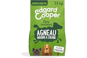 Edgard & Cooper Karma dla dorosłych psów bez cereales naturalna karma 2,5 kg świeża jagnięcina hipoalergiczna, smaczna i zbilansowana zdrowa karma, wysokiej jakości białko