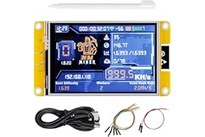 Freenove Bitcoin Miner NMMiner NerdMiner, ESP32 CYD 3.5 inch Touch Display, 320x480 Pixel TN TFT LCD Screen ST7796 Driver, Dual-Core 32-bit 240 MHz Microcontroller WiFi+BT, C Code LVGL Tutorial