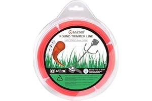 Savior grästrimmer tråd 1,6 mm x 200 m klipptråd trimmer tråd nylon grästrimmerspolar tråd friklippare trådar för gräsmatta o