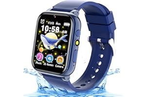 GLKYSOE Montre Connectée Enfant, Montre Intelligente Enfant avec Livres Audio & 26 Jeux, Carte D'étude Musique Alarme Podomètre Torche, Smartwatch Cadeaux pour Fille Garçon 3-12ans