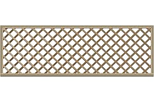 PREMIER GARDEN SUPPLIES Elite Diamond Trellis in 2 sizes & 2 styles garden lattice Urban Trellis contemporary Garden Fence (183cm wide x 60cm tall, 40mm standard size hole)