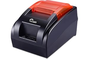 Qian ANJET58 Mini imprimante Thermique POS 58 mm pour Point de Vente Connexion USB Compatible Windows et Linux