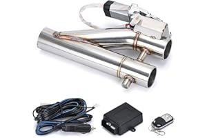 HZJA Silenziatori Valvola Doppia Con Telecomando Wireless Valvola Di Intercettazione Tubo Di Scarico Elettrica Kit Marmitta Tubo Di Scarico Universale 2" 2,25" 2,5" 3". Terminali Scarico
