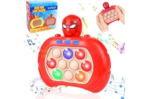 SINWIND Pop It Electronique, Pop It Fidget Toys, Pop it Quick Push Bubbles Game, Push Pop it Jeu électronique, Bubble Pop Game, Bubble Breakthrough Puzzle Machine pour Enfants et Adultes (2-Red)