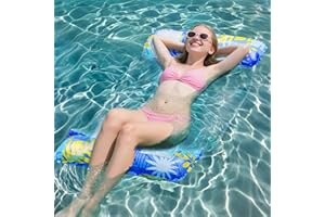 Arbolisse Luftmatratze Pool Zubehör Spaß, Luftmatratze Wasser Hängematte, 4 In 1 Aufblasbare Wasserhängematte Erwachsene und Kinder, Wasser Hängematte Luftmatratze Pool Schwimmbad Strand