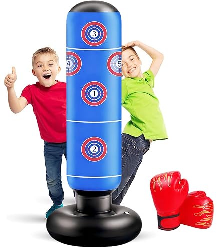 Sacco da Boxe per Bambini, 165cm Pungiball Bambini con Guantoni da Boxe