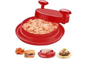 CEBOIC Hähnchenschredder Schreddermaschine, Fleischzerkleinerungswerkzeug mit rutschfester Basis, schnelle und sichere Hähnchenschreddermaschine für Pulled Pork Red Beef Huhn (Rot)