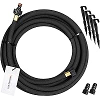 HOLZBRINK Perlschlauch 1/2" Tropfschlauch inkl. 4 Anker, 2 Endstopfen, Perl-Regner zur Bewässerung, Länge: 7,5 m, HPS-01…