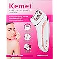 Kemei epilator with extra shaving head &scraping