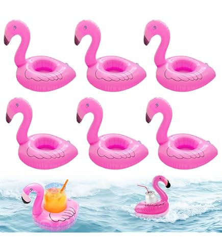 Bouée Flamant Rose Géant Ninonly – 105 Cm, Porte-gobelet, Pour Adulte Et Enfant, Piscine Et Plage