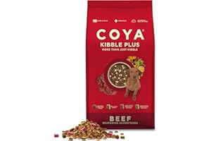 COYA Kibble Plus Beef (1.5kg) | Complete Grain Free Dog Food with Freeze-Dried Raw Meat, Fruit and Vegetables | Dry Dog Food, Hypoallergenic, High in Protein & Fibre