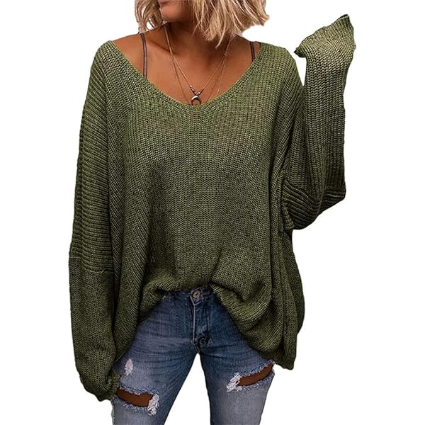 Saodimallsu Trui dames oversized vleermuismouwen gebreide trui effen elegante rolkraagpullover winter casual gebreide top truien, zwart, M