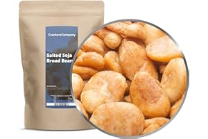 CRACKERSCOMPANY 3 x 400g Saubohne geröstet gesalzen exotisch Snack mit Sojasauce viel Protein laktosefrei vegan und vegetarisch Knabberrei