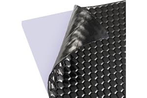 Pamatio 20 Sheet (1.8sq.m/20 sq.ft) Butyl Car Sound Deadening Mat, 2mm Self-Adhesive Automotive Sound Insulation Foam, Noise Damping Mat (Black)
