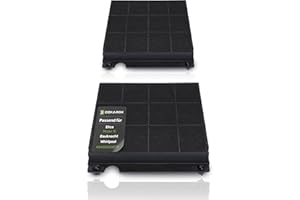 DEKAROX Lot de 2 filtres à charbon actif pour Elica Model 15 Whirlpool Bauknecht 484000008575 AEG Electrolux 902980045/6 pour hotte aspirante